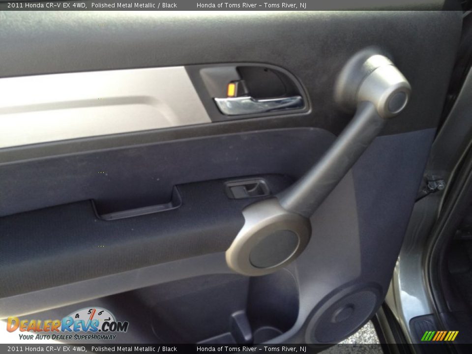 2011 Honda CR-V EX 4WD Polished Metal Metallic / Black Photo #11