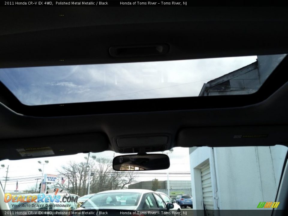 2011 Honda CR-V EX 4WD Polished Metal Metallic / Black Photo #13