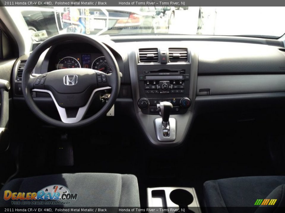 2011 Honda CR-V EX 4WD Polished Metal Metallic / Black Photo #14