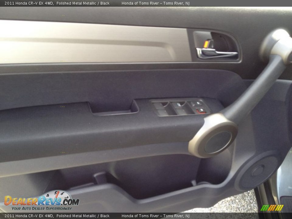 2011 Honda CR-V EX 4WD Polished Metal Metallic / Black Photo #16