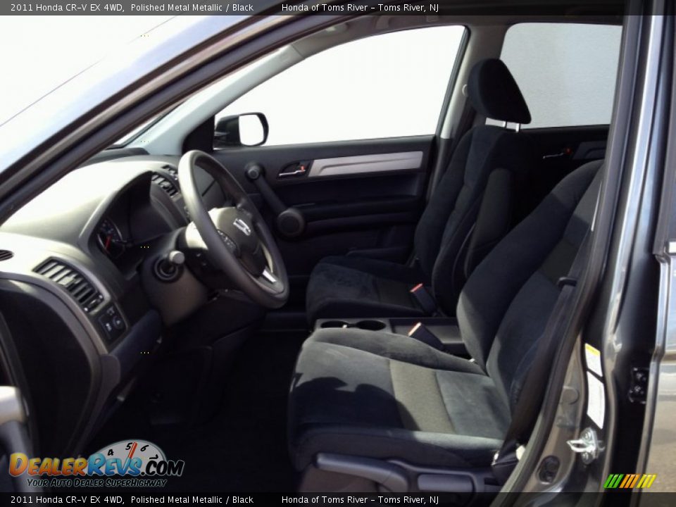 2011 Honda CR-V EX 4WD Polished Metal Metallic / Black Photo #17