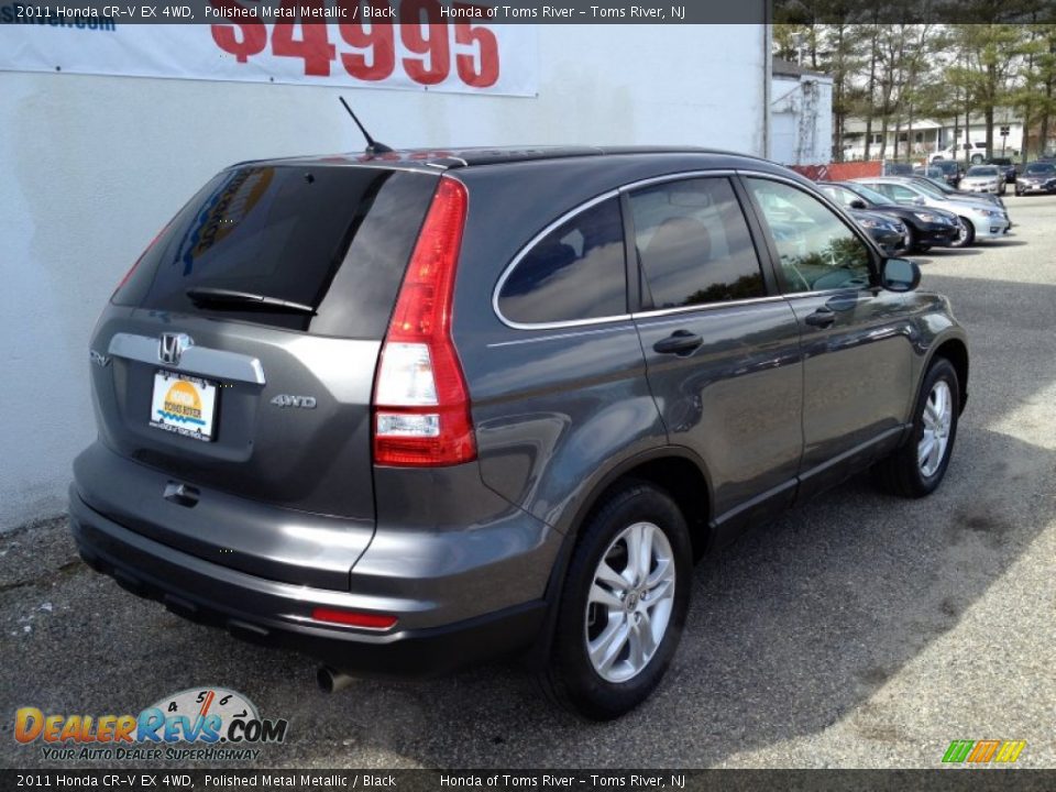 2011 Honda CR-V EX 4WD Polished Metal Metallic / Black Photo #21
