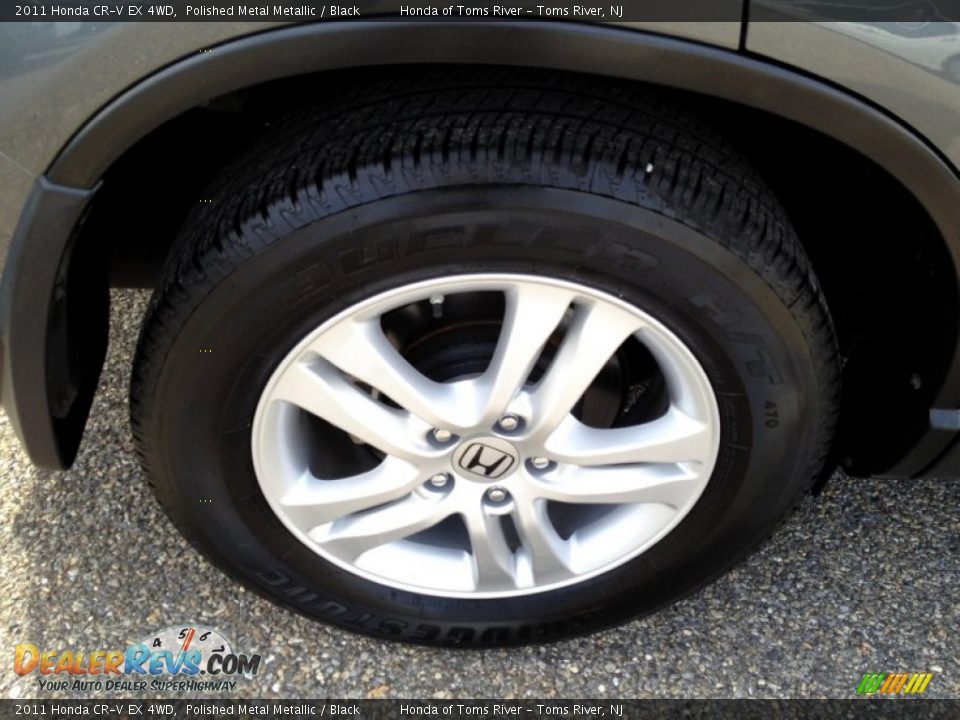 2011 Honda CR-V EX 4WD Polished Metal Metallic / Black Photo #22