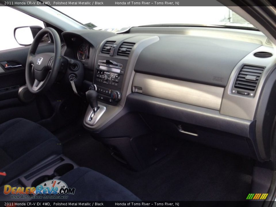 2011 Honda CR-V EX 4WD Polished Metal Metallic / Black Photo #27