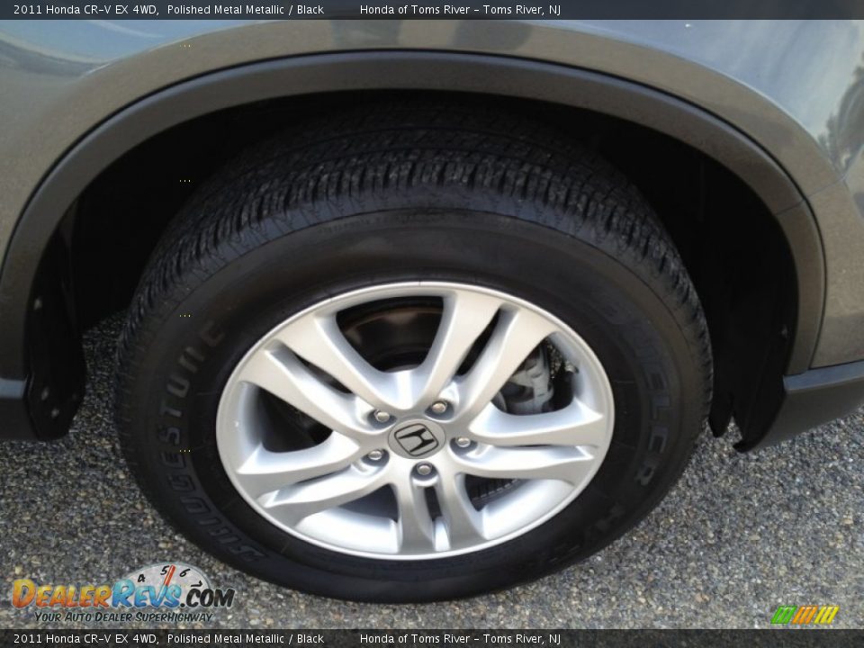 2011 Honda CR-V EX 4WD Polished Metal Metallic / Black Photo #29