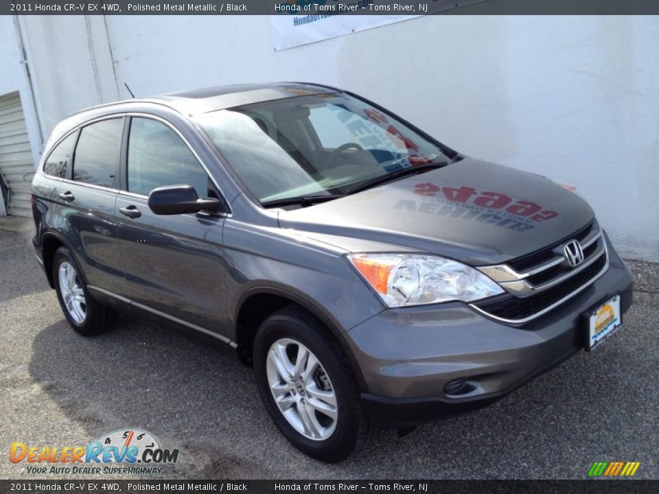 2011 Honda CR-V EX 4WD Polished Metal Metallic / Black Photo #30