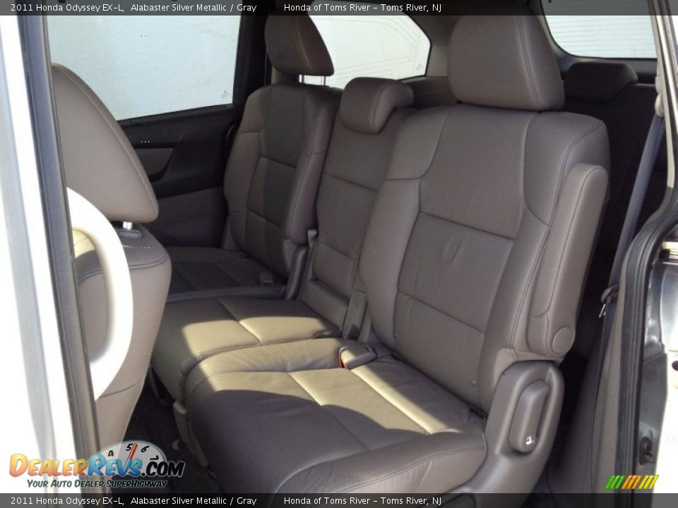 2011 Honda Odyssey EX-L Alabaster Silver Metallic / Gray Photo #11