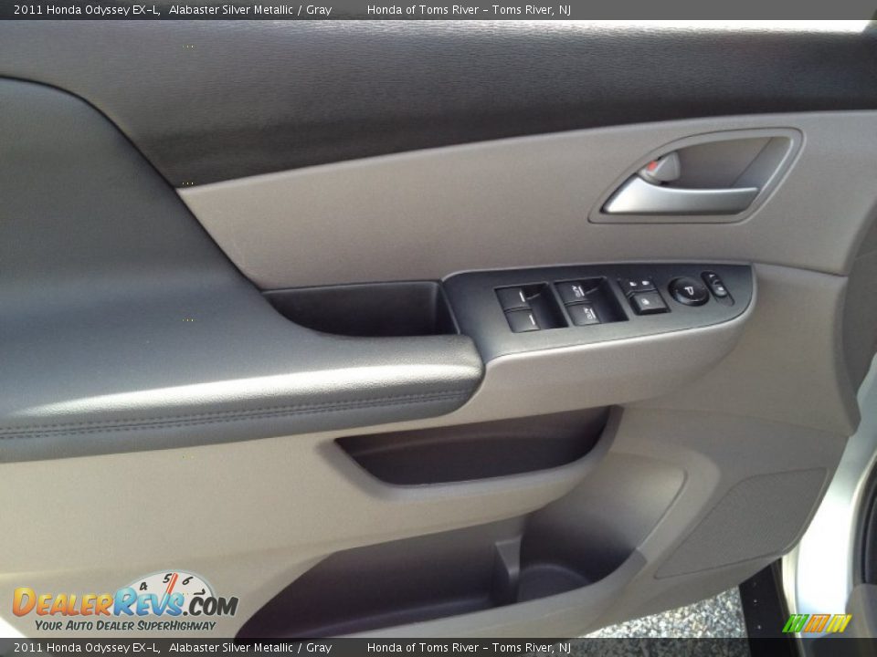 2011 Honda Odyssey EX-L Alabaster Silver Metallic / Gray Photo #16
