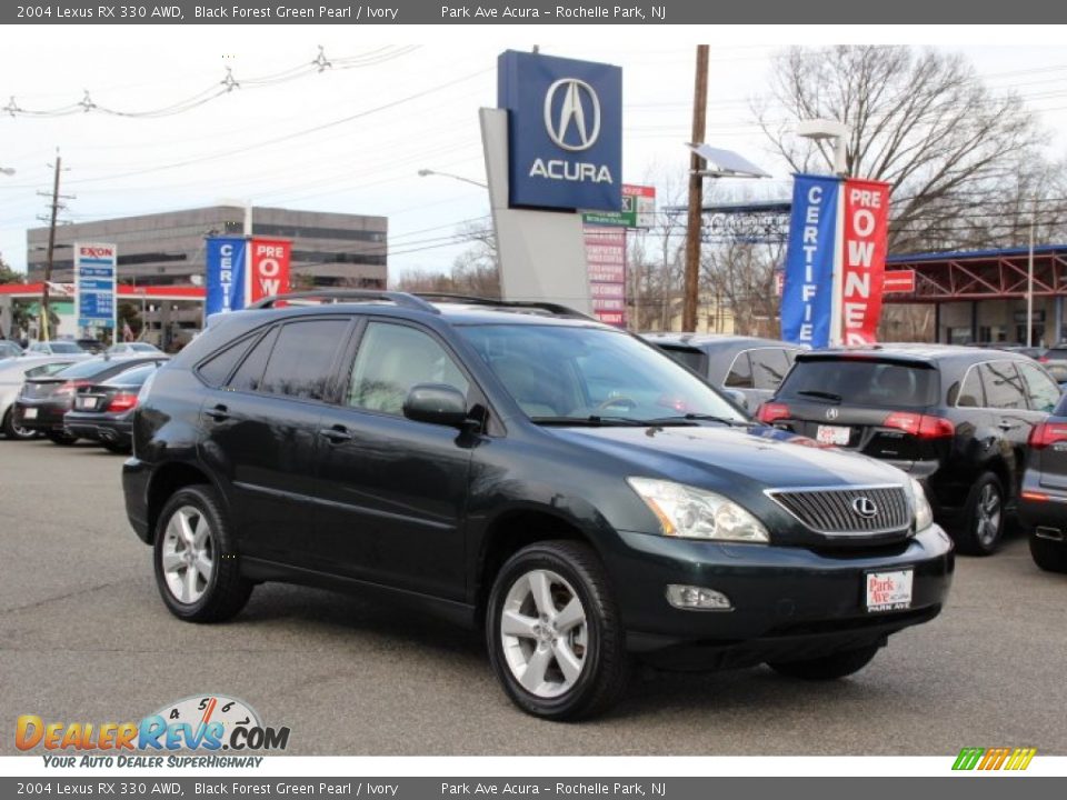 2004 Lexus RX 330 AWD Black Forest Green Pearl / Ivory Photo #1