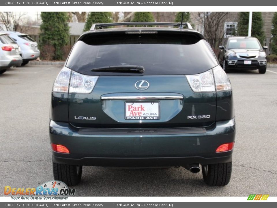 2004 Lexus RX 330 AWD Black Forest Green Pearl / Ivory Photo #4