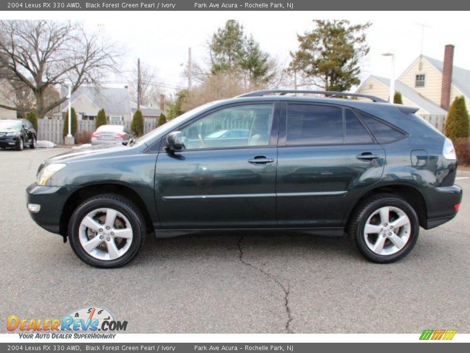 2004 Lexus RX 330 AWD Black Forest Green Pearl / Ivory Photo #6