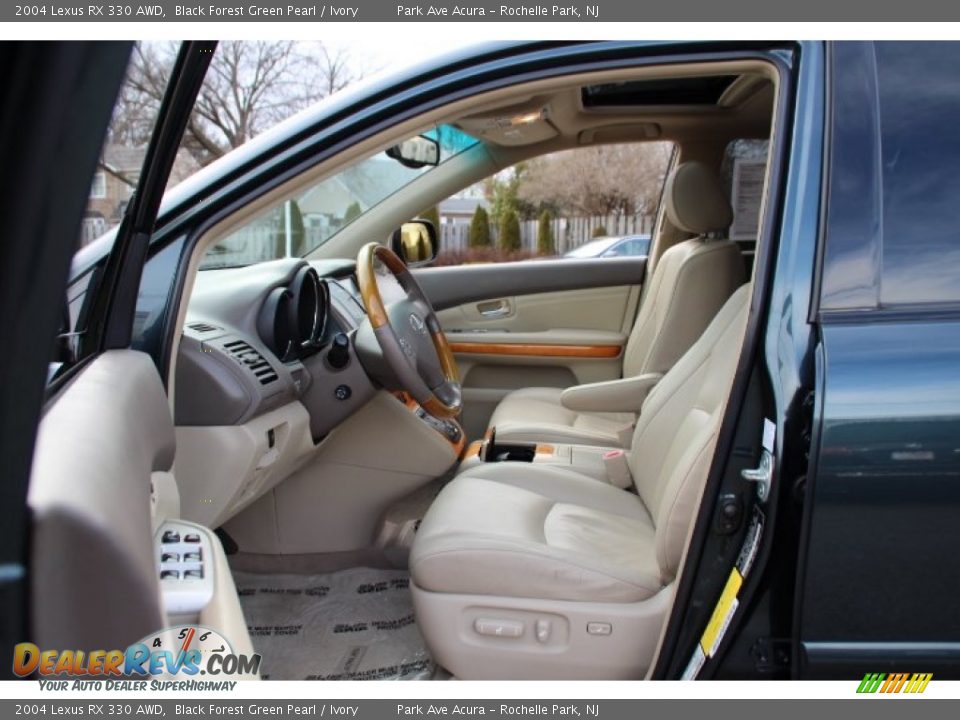 2004 Lexus RX 330 AWD Black Forest Green Pearl / Ivory Photo #11