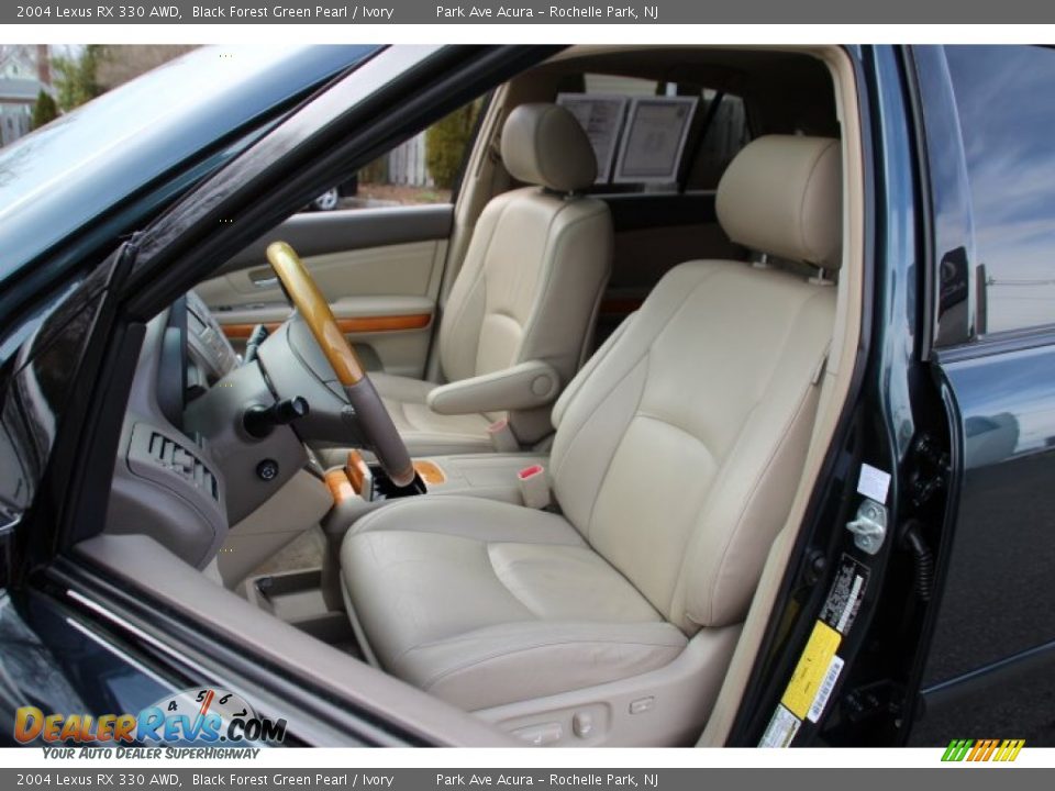 2004 Lexus RX 330 AWD Black Forest Green Pearl / Ivory Photo #12