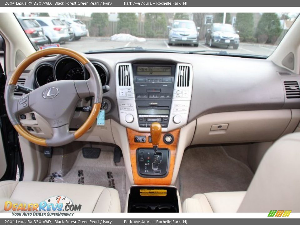 2004 Lexus RX 330 AWD Black Forest Green Pearl / Ivory Photo #13