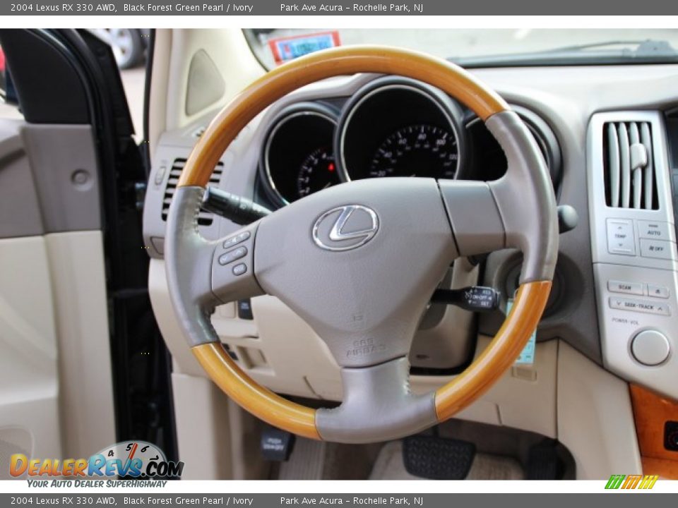 2004 Lexus RX 330 AWD Black Forest Green Pearl / Ivory Photo #16