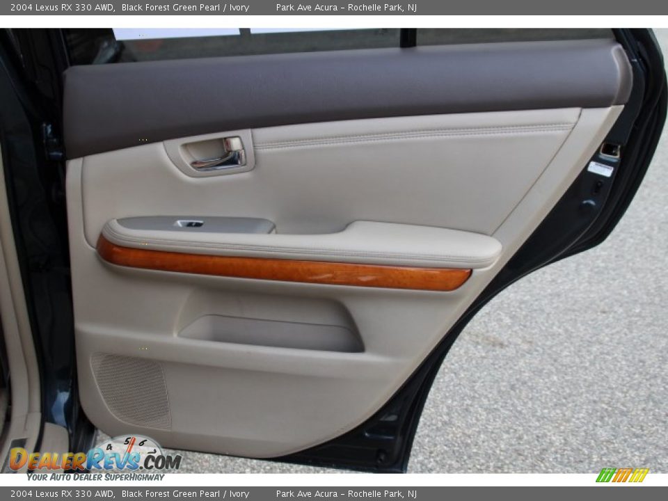2004 Lexus RX 330 AWD Black Forest Green Pearl / Ivory Photo #22