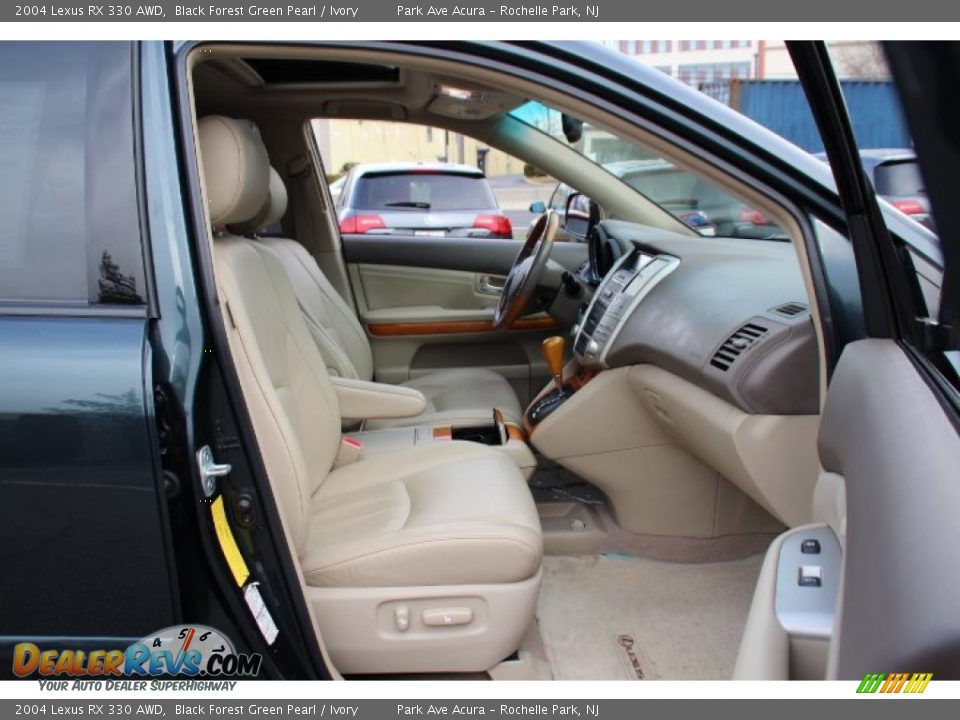 2004 Lexus RX 330 AWD Black Forest Green Pearl / Ivory Photo #26