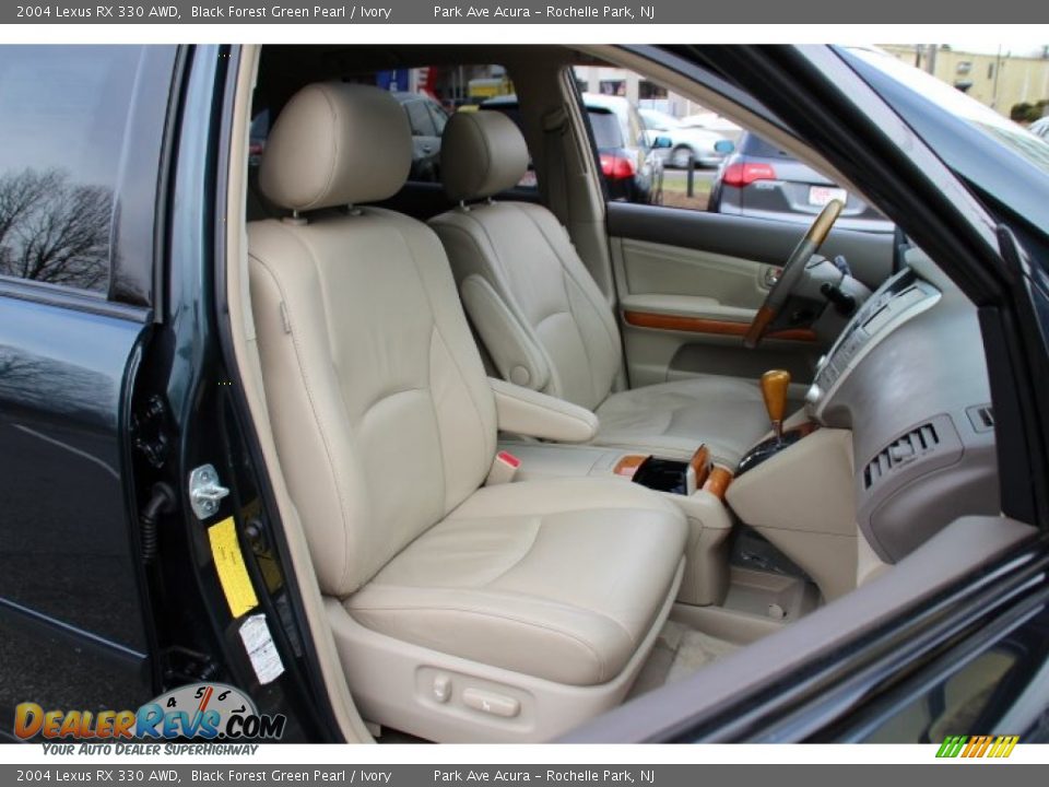 2004 Lexus RX 330 AWD Black Forest Green Pearl / Ivory Photo #27
