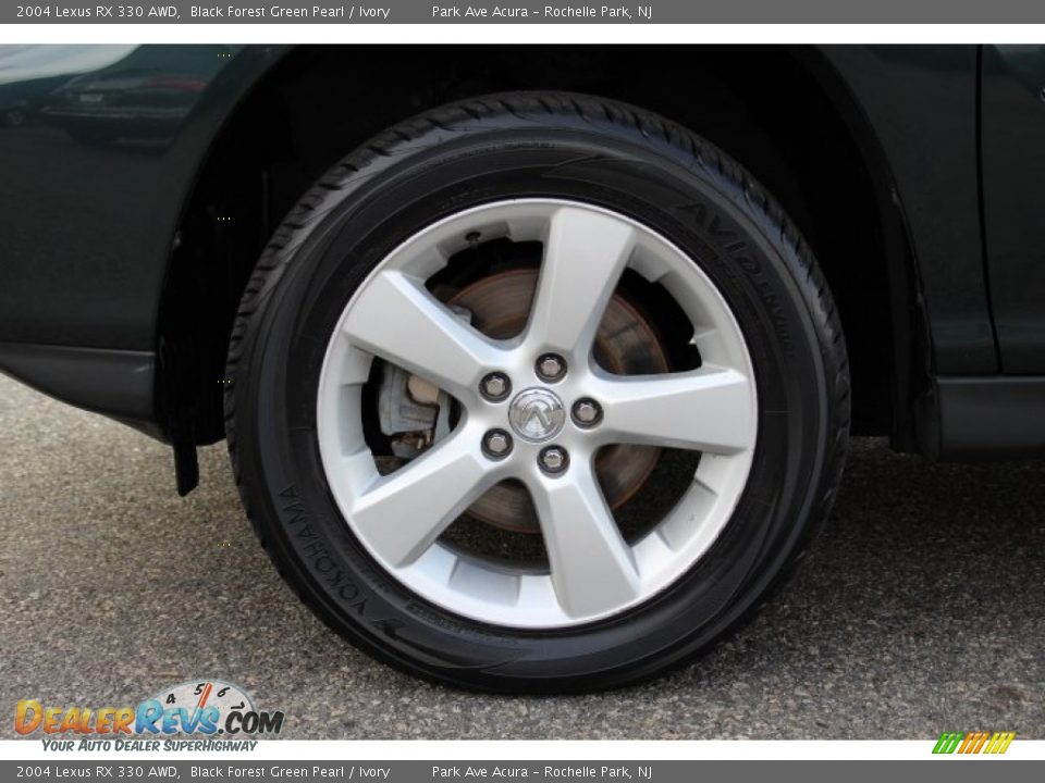 2004 Lexus RX 330 AWD Black Forest Green Pearl / Ivory Photo #30