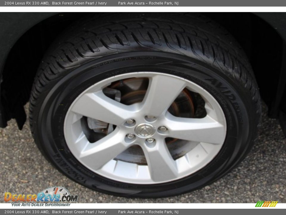 2004 Lexus RX 330 AWD Black Forest Green Pearl / Ivory Photo #31