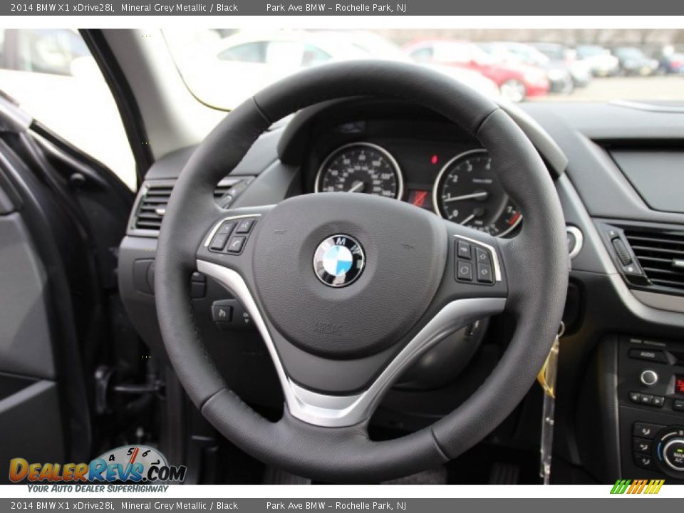2014 BMW X1 xDrive28i Steering Wheel Photo #15