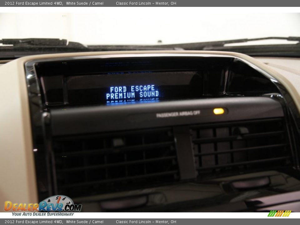 2012 Ford Escape Limited 4WD White Suede / Camel Photo #8