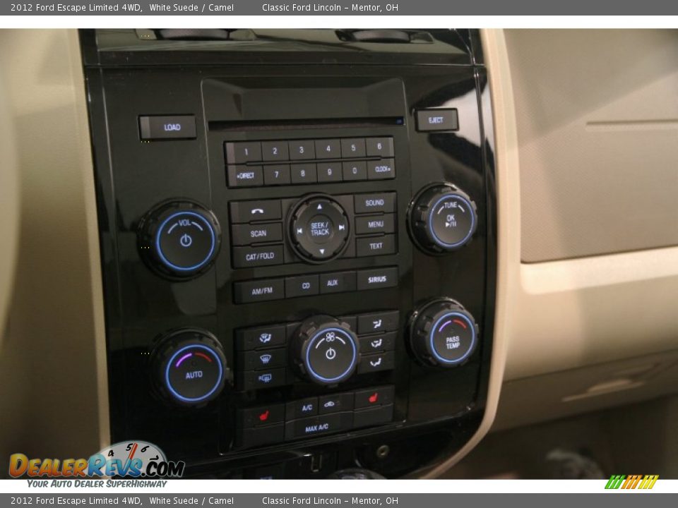 2012 Ford Escape Limited 4WD White Suede / Camel Photo #9