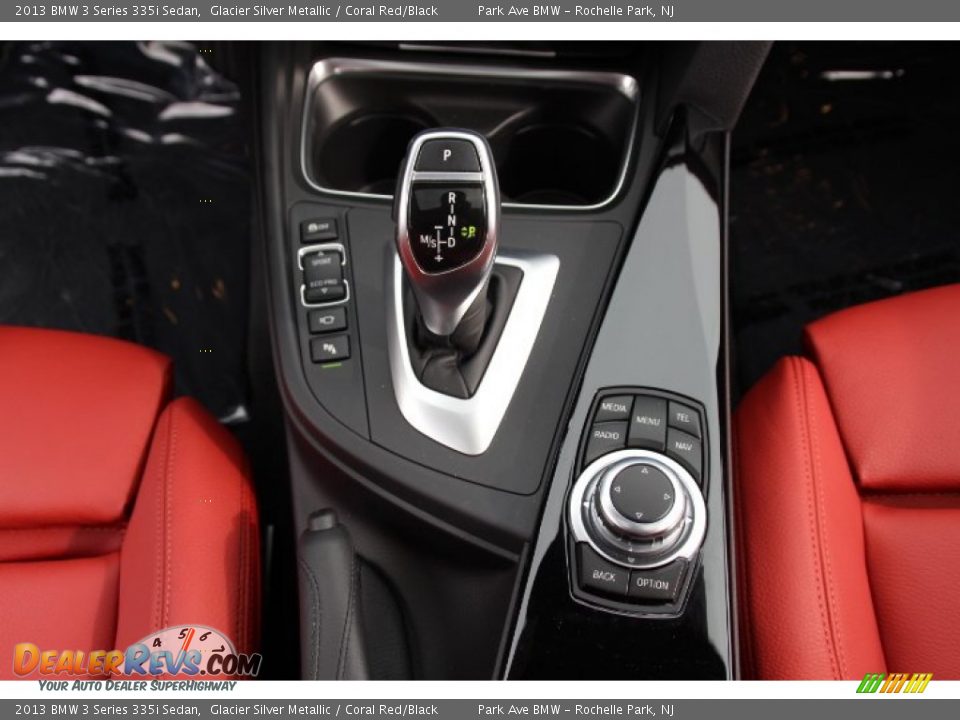 2013 BMW 3 Series 335i Sedan Glacier Silver Metallic / Coral Red/Black Photo #15