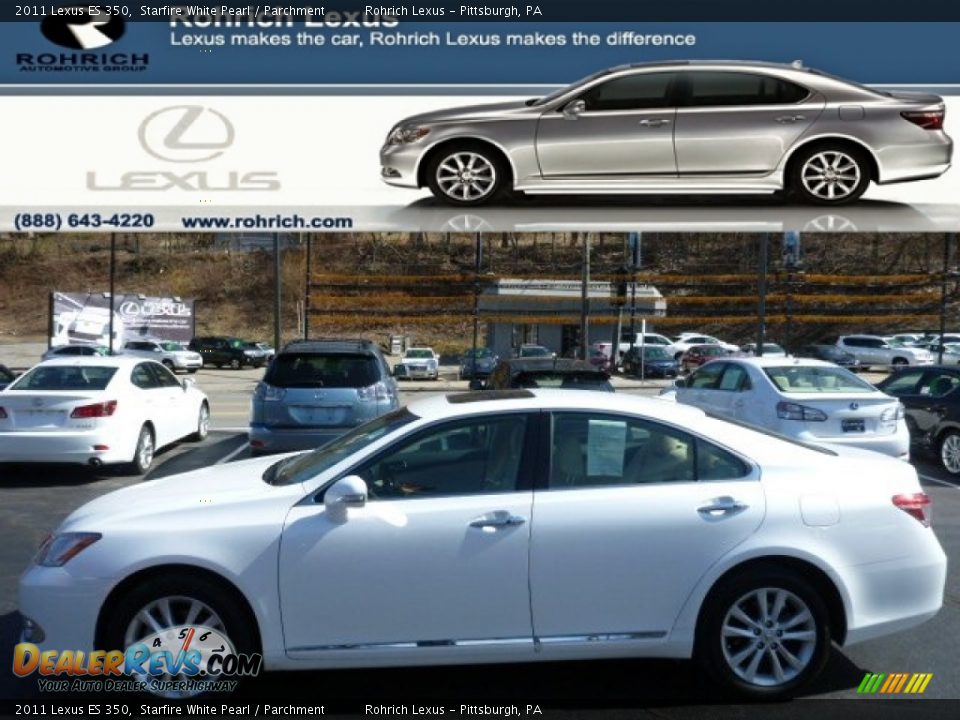 2011 Lexus ES 350 Starfire White Pearl / Parchment Photo #1