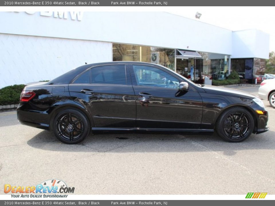 2010 Mercedes-Benz E 350 4Matic Sedan Black / Black Photo #2