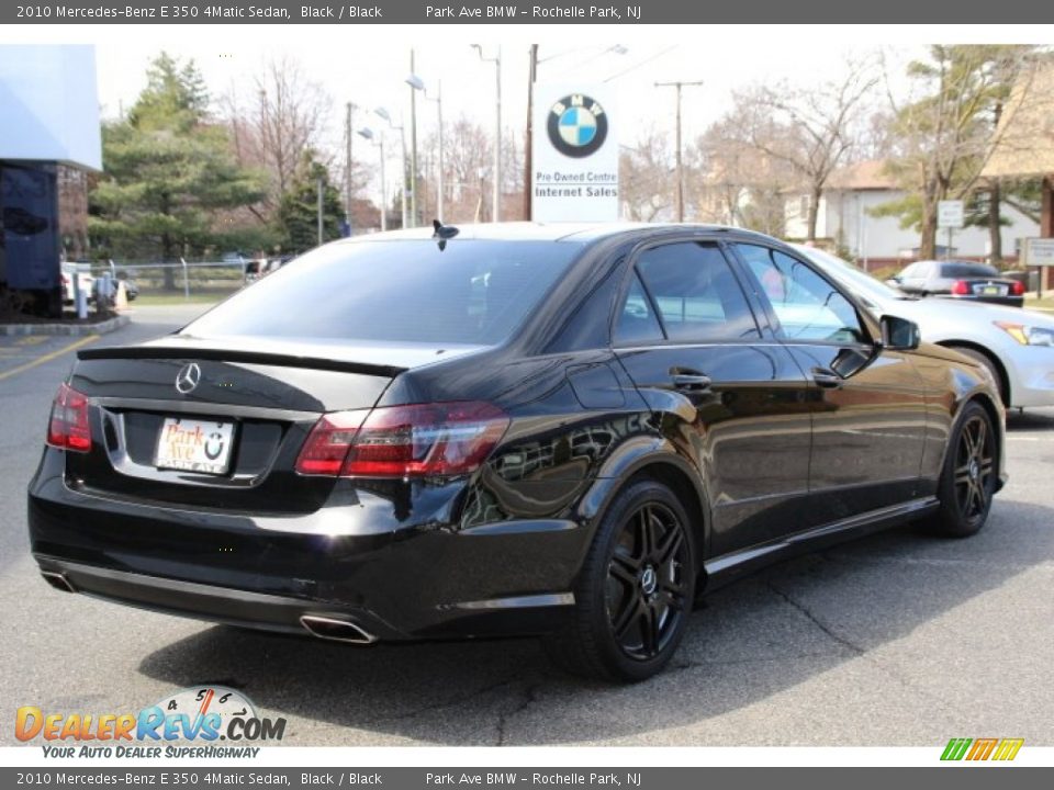 2010 Mercedes-Benz E 350 4Matic Sedan Black / Black Photo #3