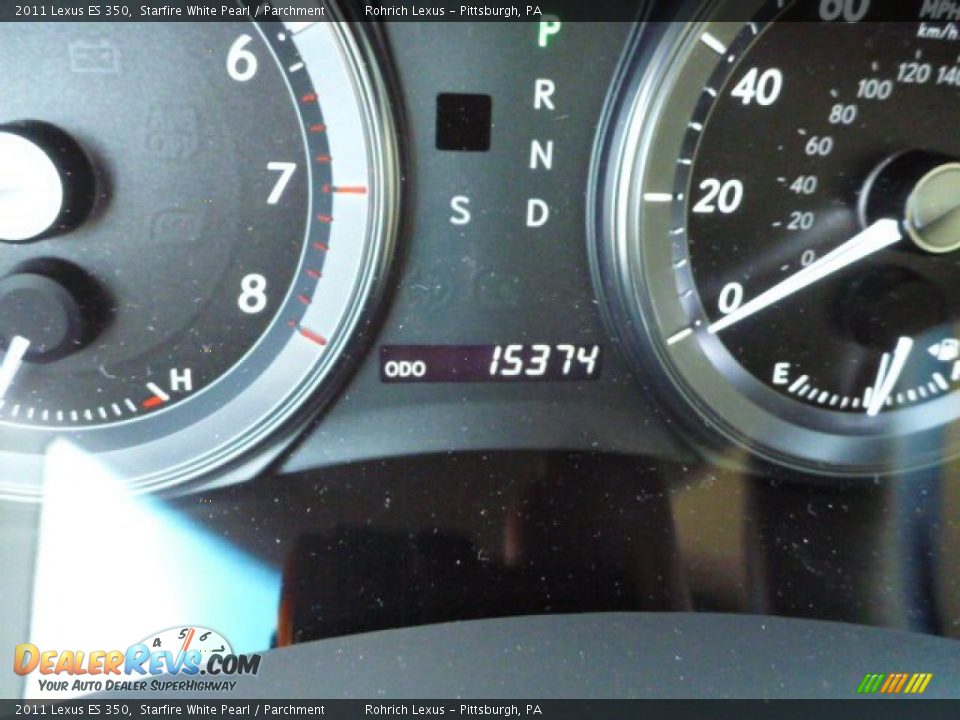 2011 Lexus ES 350 Starfire White Pearl / Parchment Photo #8