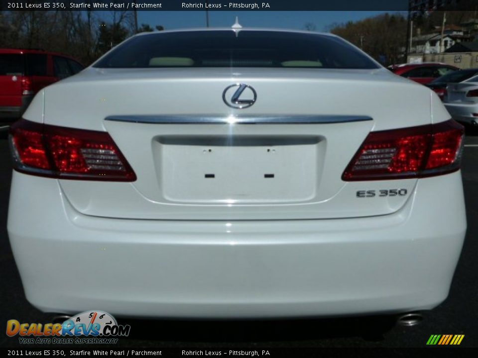 2011 Lexus ES 350 Starfire White Pearl / Parchment Photo #10