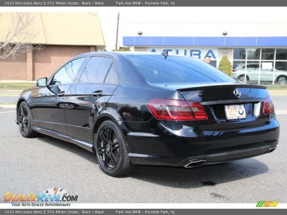 2010 Mercedes-Benz E 350 4Matic Sedan Black / Black Photo #5