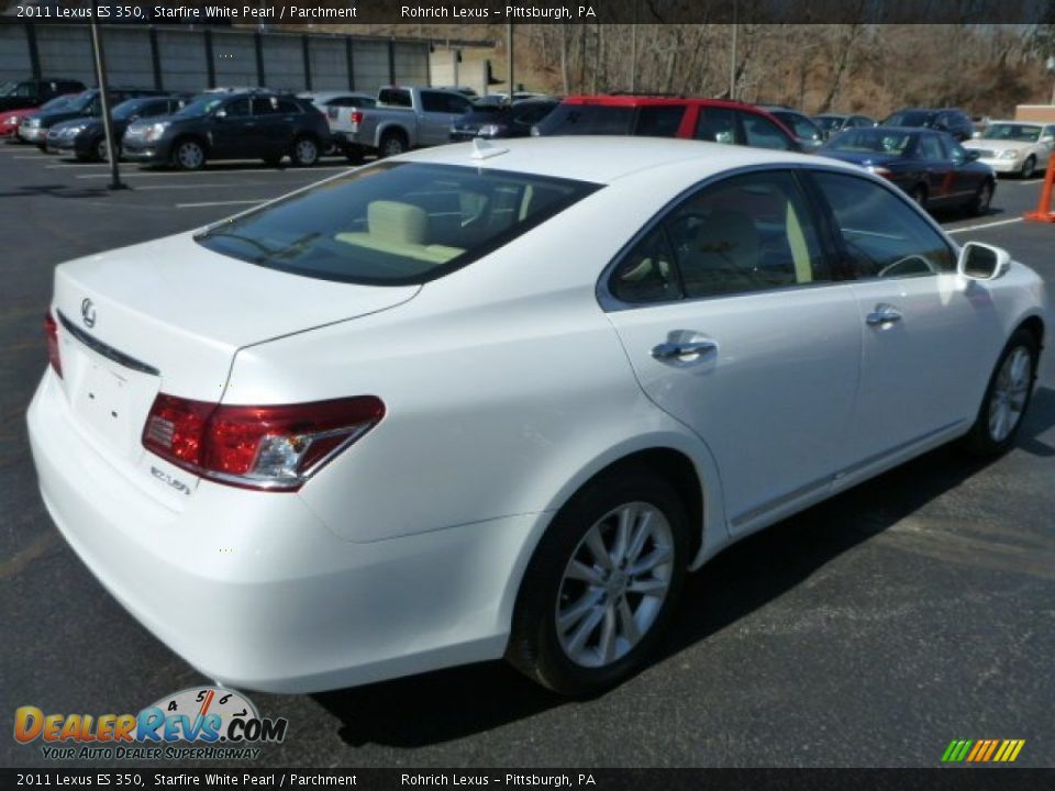 2011 Lexus ES 350 Starfire White Pearl / Parchment Photo #11