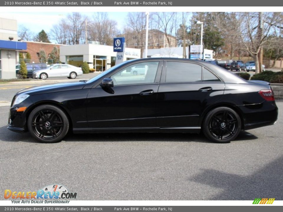 2010 Mercedes-Benz E 350 4Matic Sedan Black / Black Photo #6