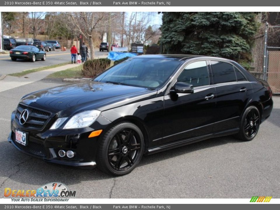 2010 Mercedes-Benz E 350 4Matic Sedan Black / Black Photo #7