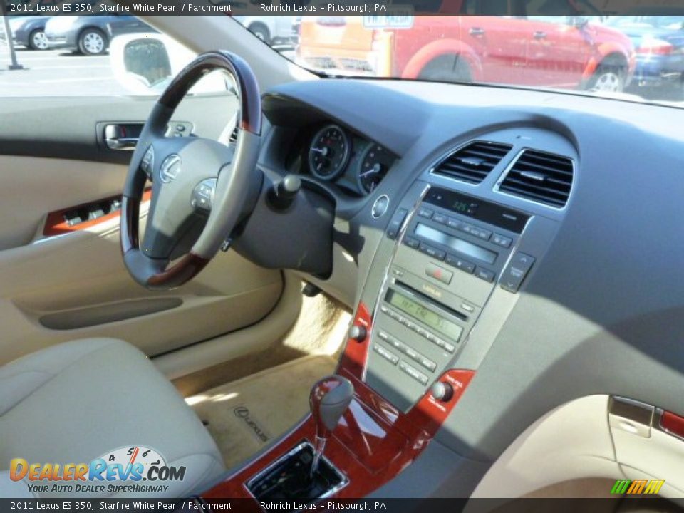 2011 Lexus ES 350 Starfire White Pearl / Parchment Photo #15