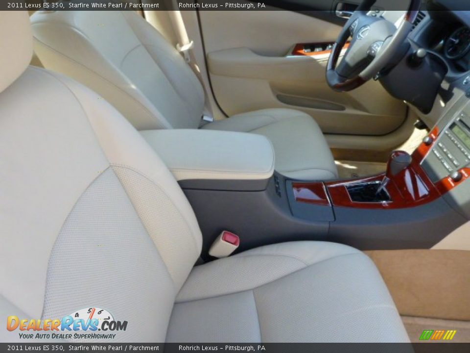2011 Lexus ES 350 Starfire White Pearl / Parchment Photo #16