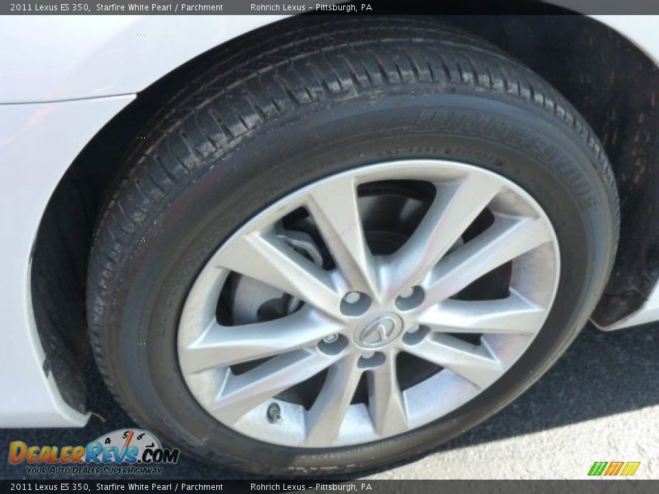 2011 Lexus ES 350 Starfire White Pearl / Parchment Photo #18