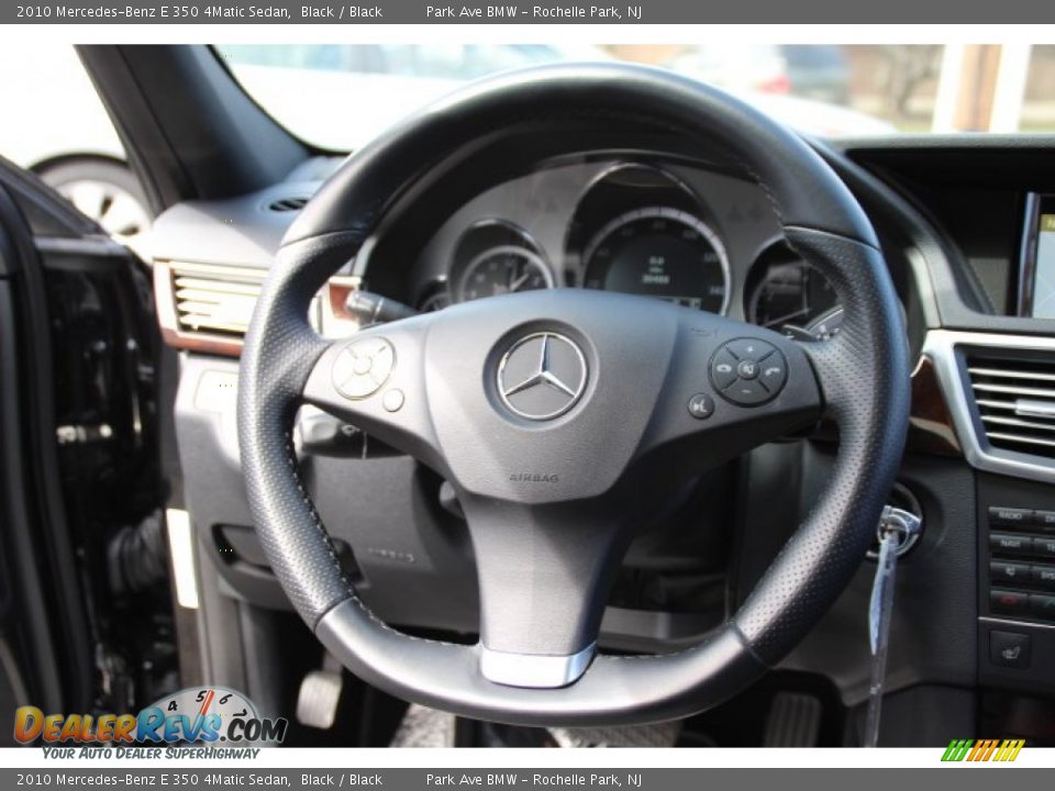 2010 Mercedes-Benz E 350 4Matic Sedan Black / Black Photo #17