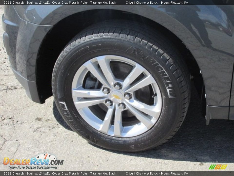 2011 Chevrolet Equinox LS AWD Cyber Gray Metallic / Light Titanium/Jet Black Photo #3