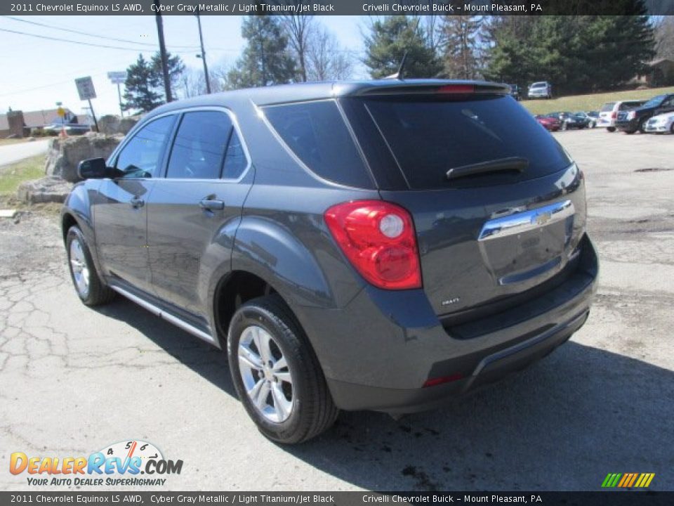 2011 Chevrolet Equinox LS AWD Cyber Gray Metallic / Light Titanium/Jet Black Photo #4