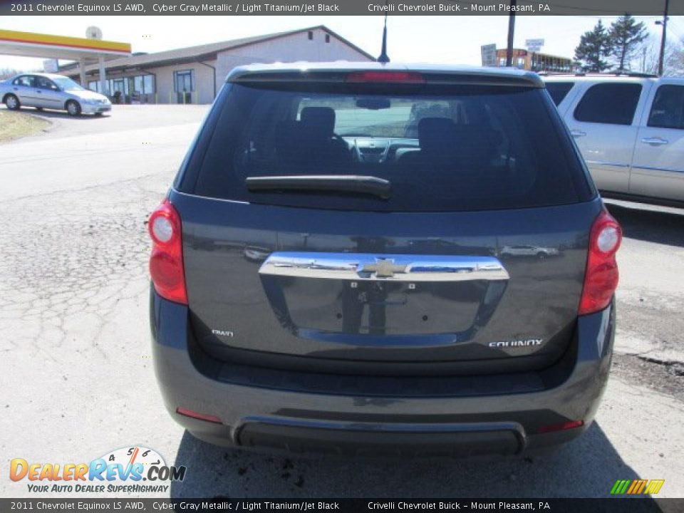 2011 Chevrolet Equinox LS AWD Cyber Gray Metallic / Light Titanium/Jet Black Photo #5