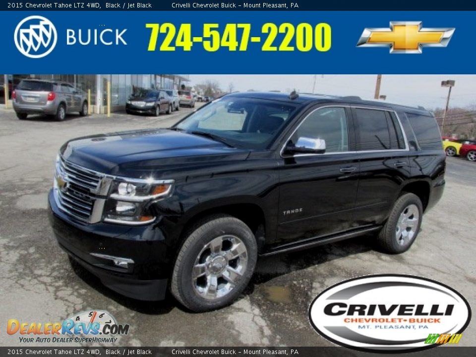 2015 Chevrolet Tahoe LTZ 4WD Black / Jet Black Photo #1