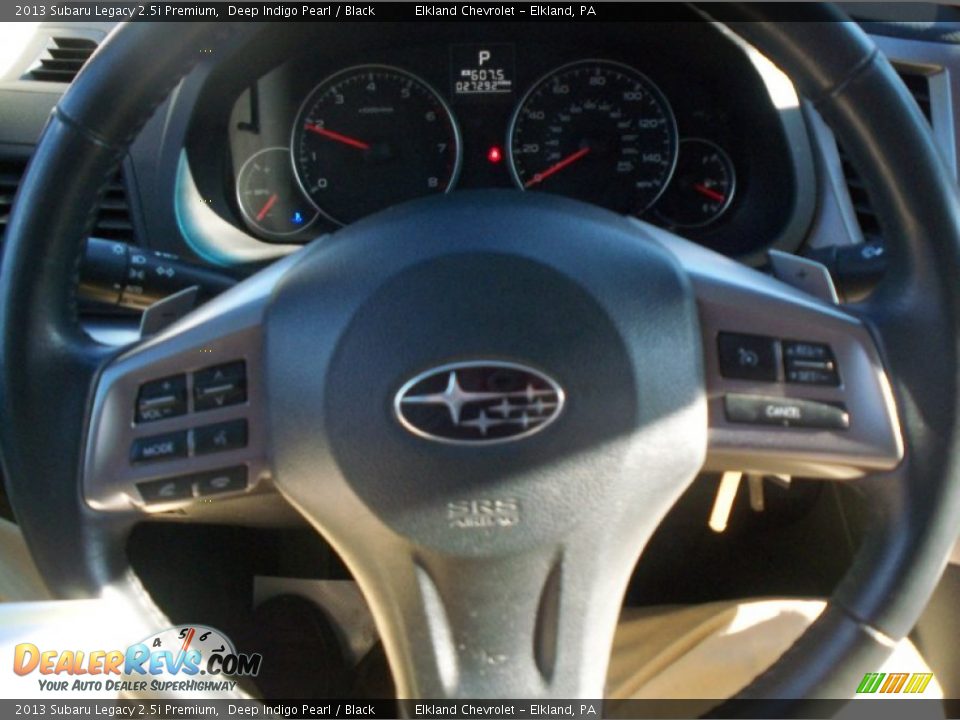2013 Subaru Legacy 2.5i Premium Deep Indigo Pearl / Black Photo #27