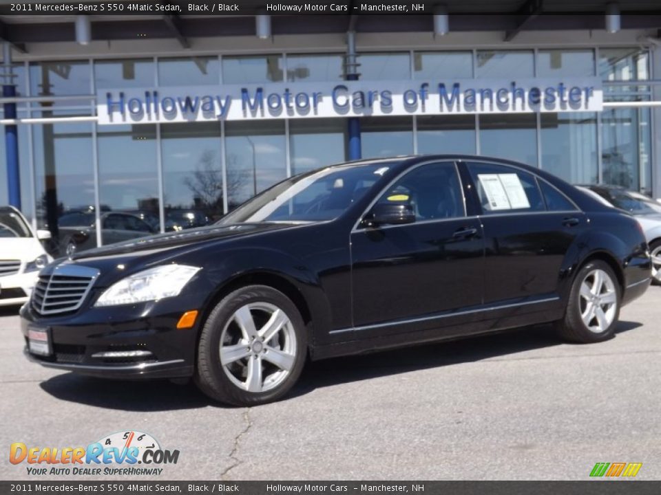 2011 Mercedes-Benz S 550 4Matic Sedan Black / Black Photo #1
