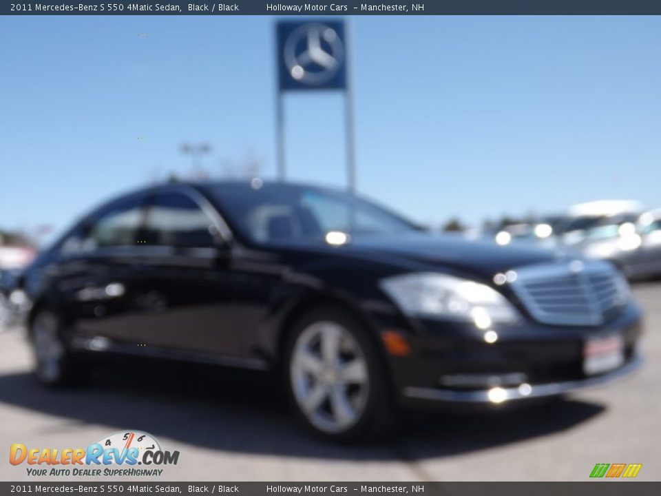2011 Mercedes-Benz S 550 4Matic Sedan Black / Black Photo #3