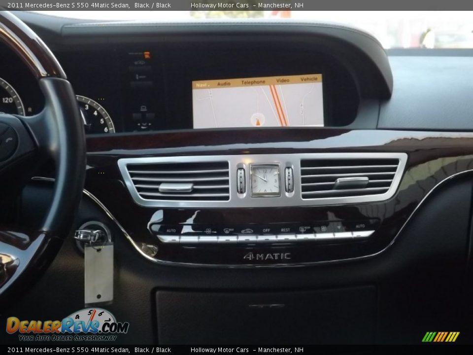 2011 Mercedes-Benz S 550 4Matic Sedan Black / Black Photo #8