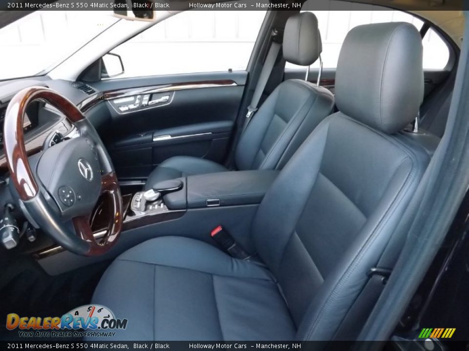 2011 Mercedes-Benz S 550 4Matic Sedan Black / Black Photo #10